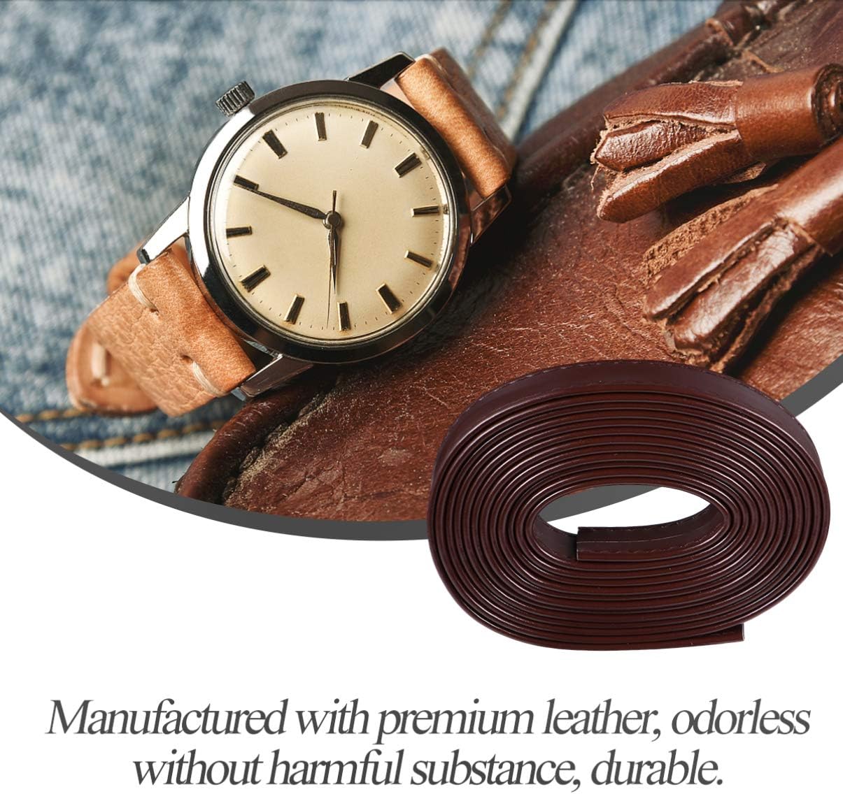 Genuine Leather Strap for DIY Projects Leather String Cord for Bag Decoration and Belts Versatile Crafting Material for Utility and Style