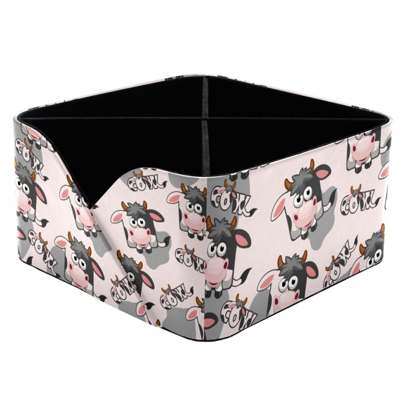 Fournitures de bureau pour la maison pot rangement vache carré