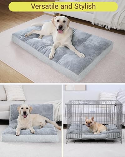 Miniatura 5 de Cama lavable para perros grandes, cama XL, almohadilla de felpa para perrera con parte inferior antideslizante, tapete para dormir para mascotas, 41