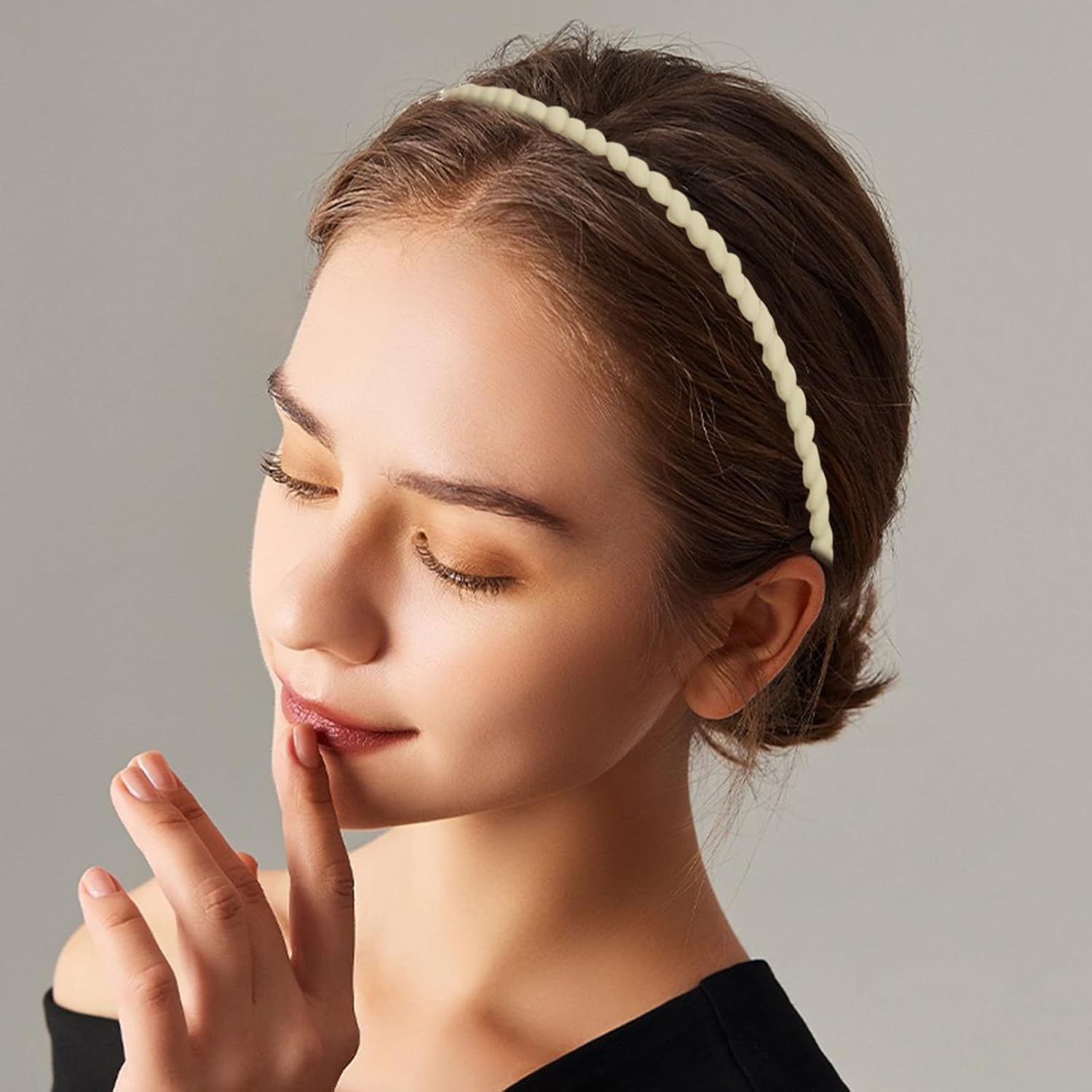 4Pcs Non-slip Toothed Plastic Headbands, Fashionable Bands for Women with Teeth, Comfort Plastic Headbands Decorations Supplies for Women Suitable for Home or Commuting - Image 4