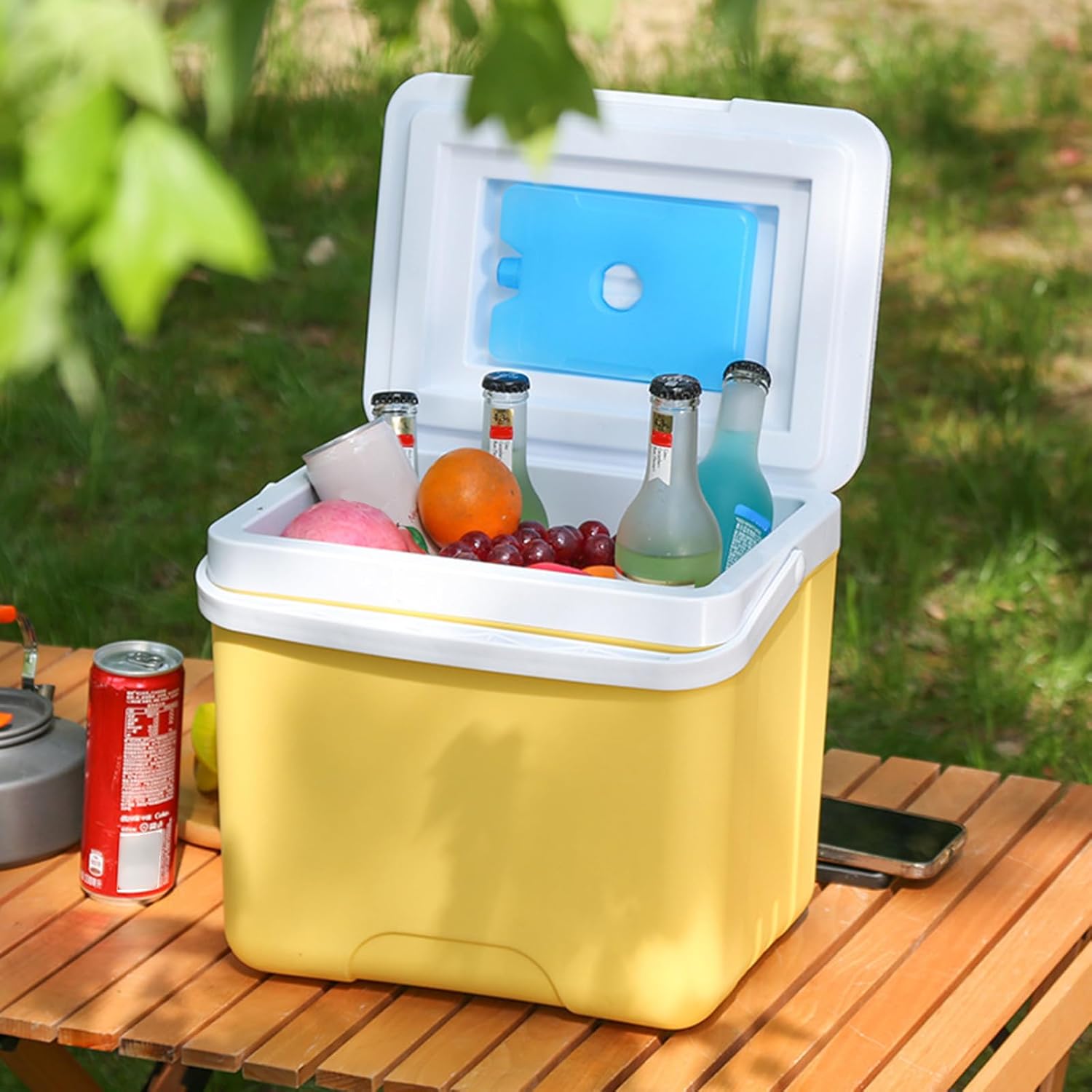 キャンプクーラー アイスボックス 6L 断熱アイスチェスト ポータブルバケツ アウトドア ハードクーラー キャンプ ビーチ ピクニッ