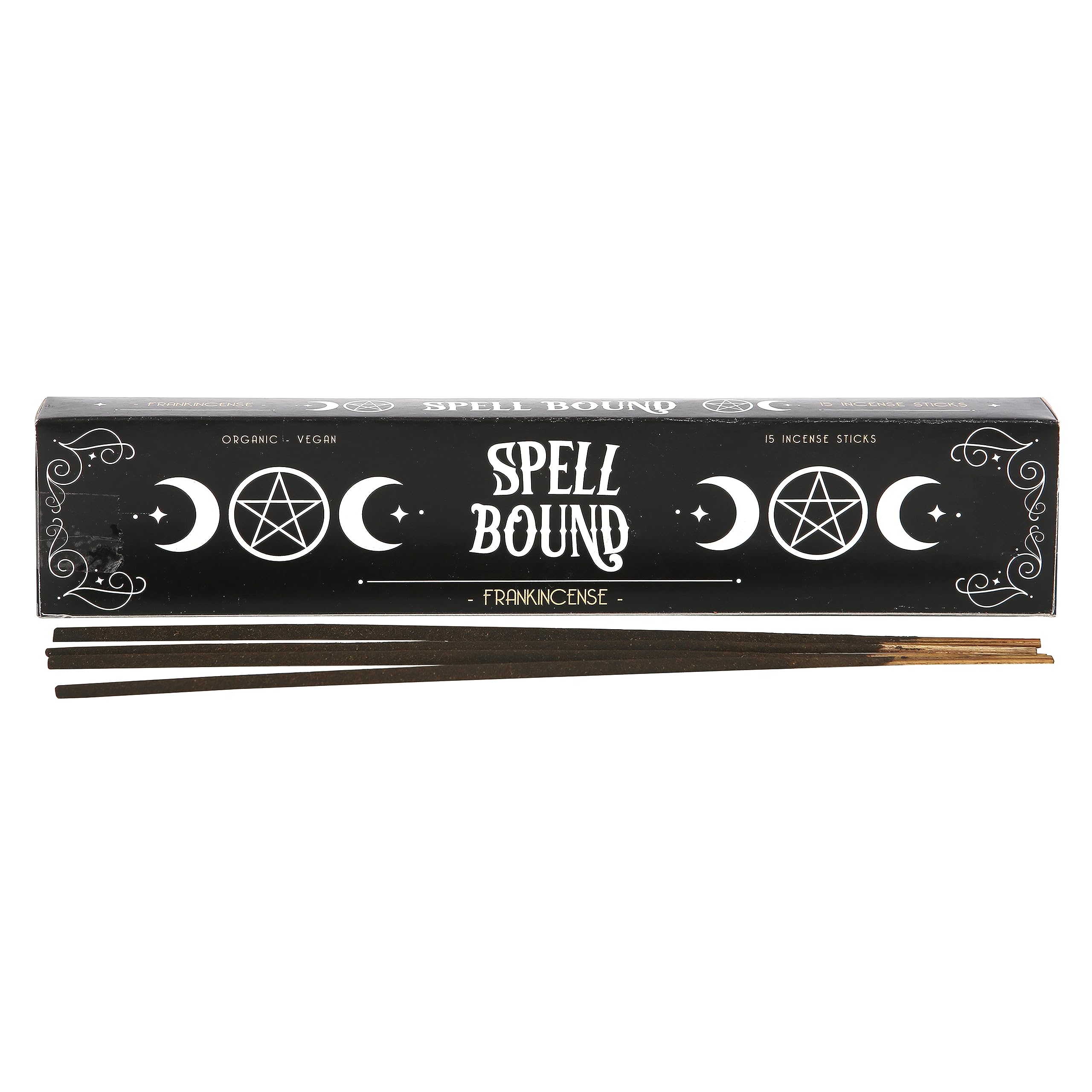 Something Different Wholesale Spell Bound Frankincense Incense Sticks: 15-Pack | Fragrant Meditation Aromas | Hand-Rolled In India Vegan Organic | Includes Holder | Safe Burning