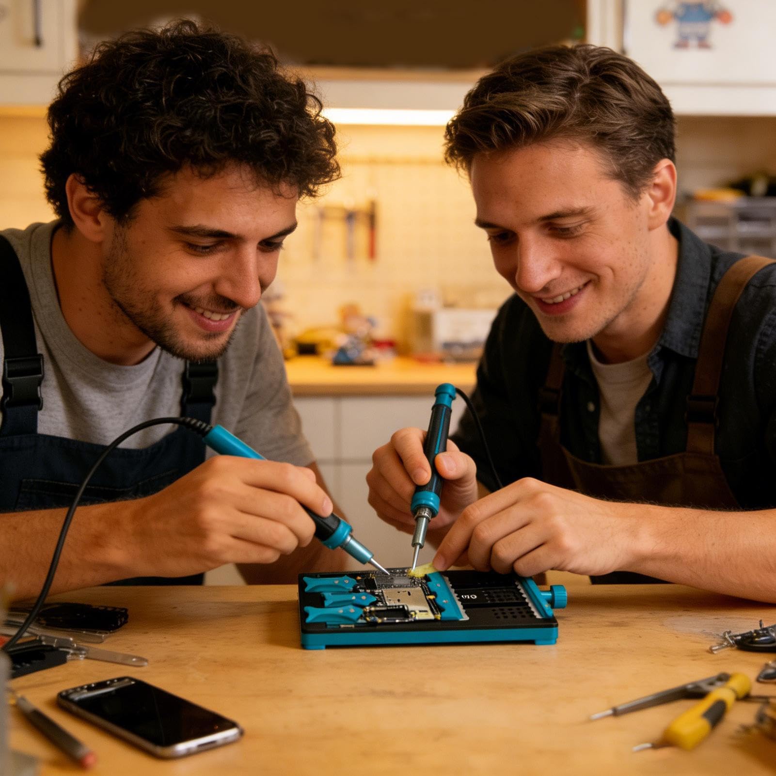 Supporto Riparazione Telefono Morsetto multifunzionale flessibile per | Fissaggio Riparazione Scheda Madre Smartphone Per adulti, papà, fidanzato, uomini, donne, ragazzi,