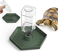 NOMOY Automatic Reptile Water Dispenser for Bearded Dragons, Tortoises, Lizards - Large Self-Filling Bowl, 250ml Capacity