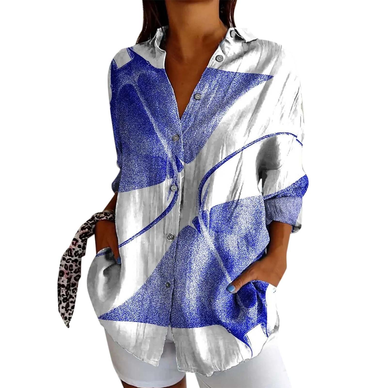 Camisas de lino de manga larga para mujer, a la moda, con solapa, para verano, 2026, con botones, de muselina, estilo informal, ligeras, túnicas de algodón y lino, talla grande, cuello holgado
