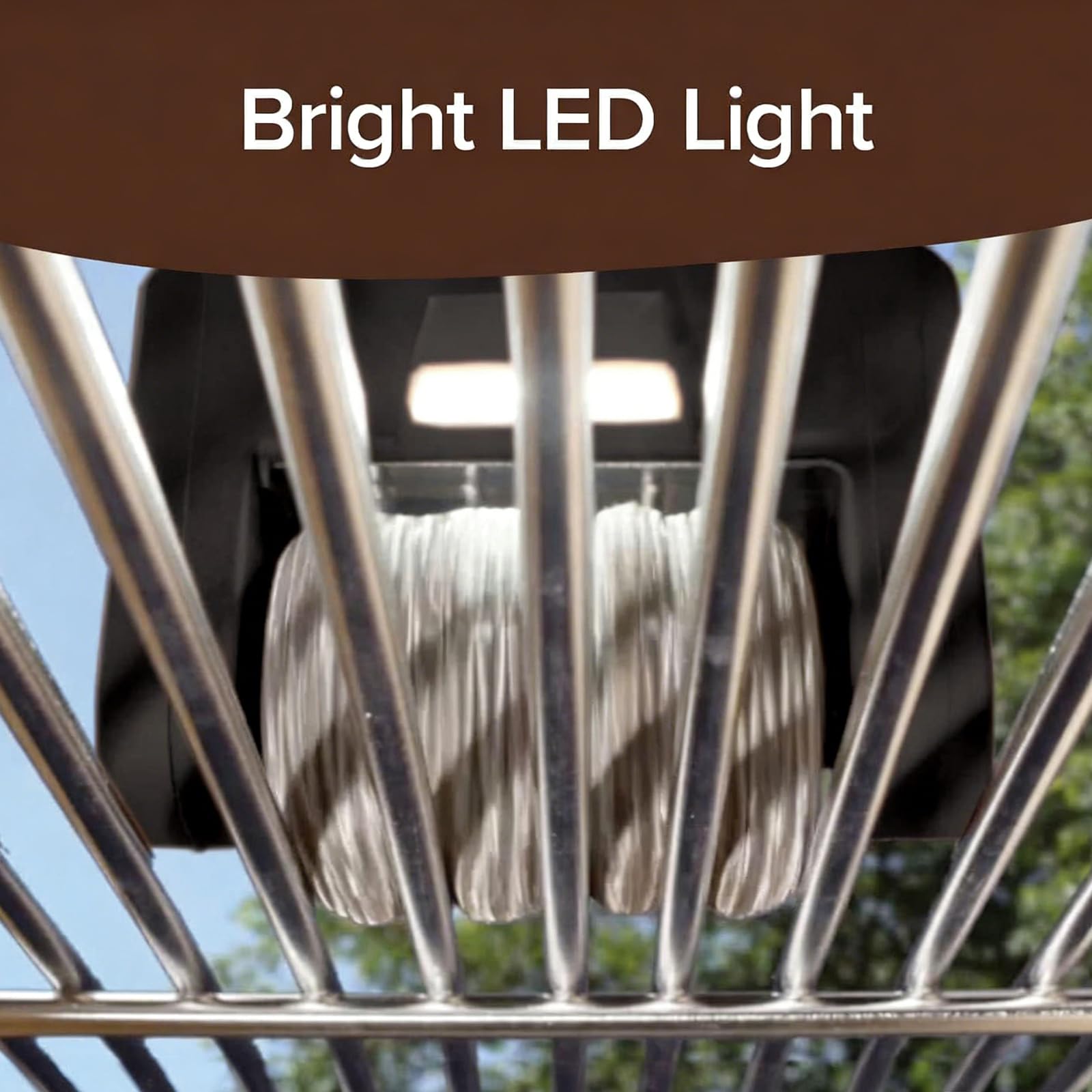 Cepillo eléctrico inalámbrico para parrilla, limpiador de barbacoa con luz LED, rodillo de acero inoxidable de 350 rpm, herramienta recargable sin cerdas para parrillas de carbón de gas al aire libre