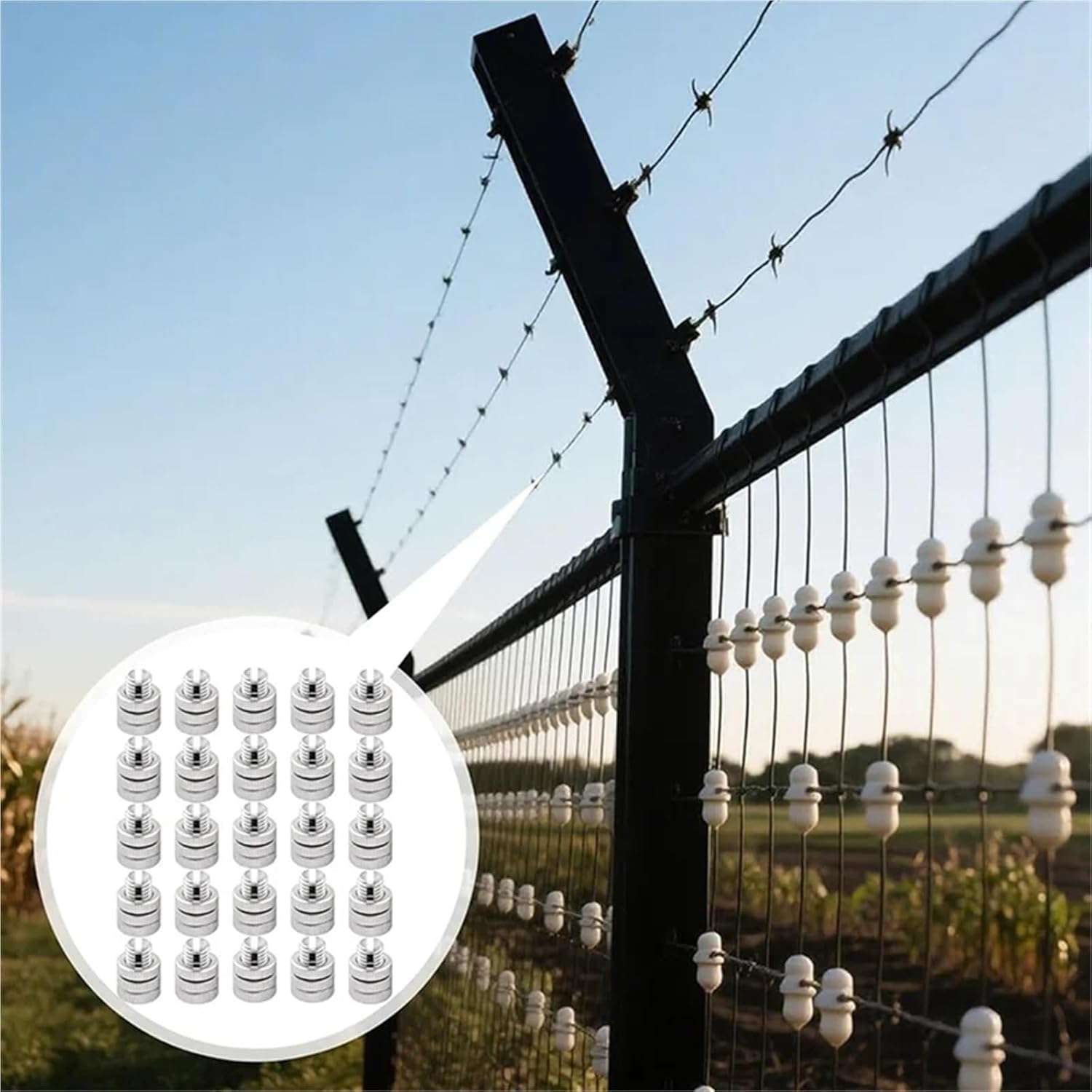 Split Bolt Wire Connector Split Bolt Joint Clamp Aluminum Silver Fence Wire Clamps Connectors(50pcs)