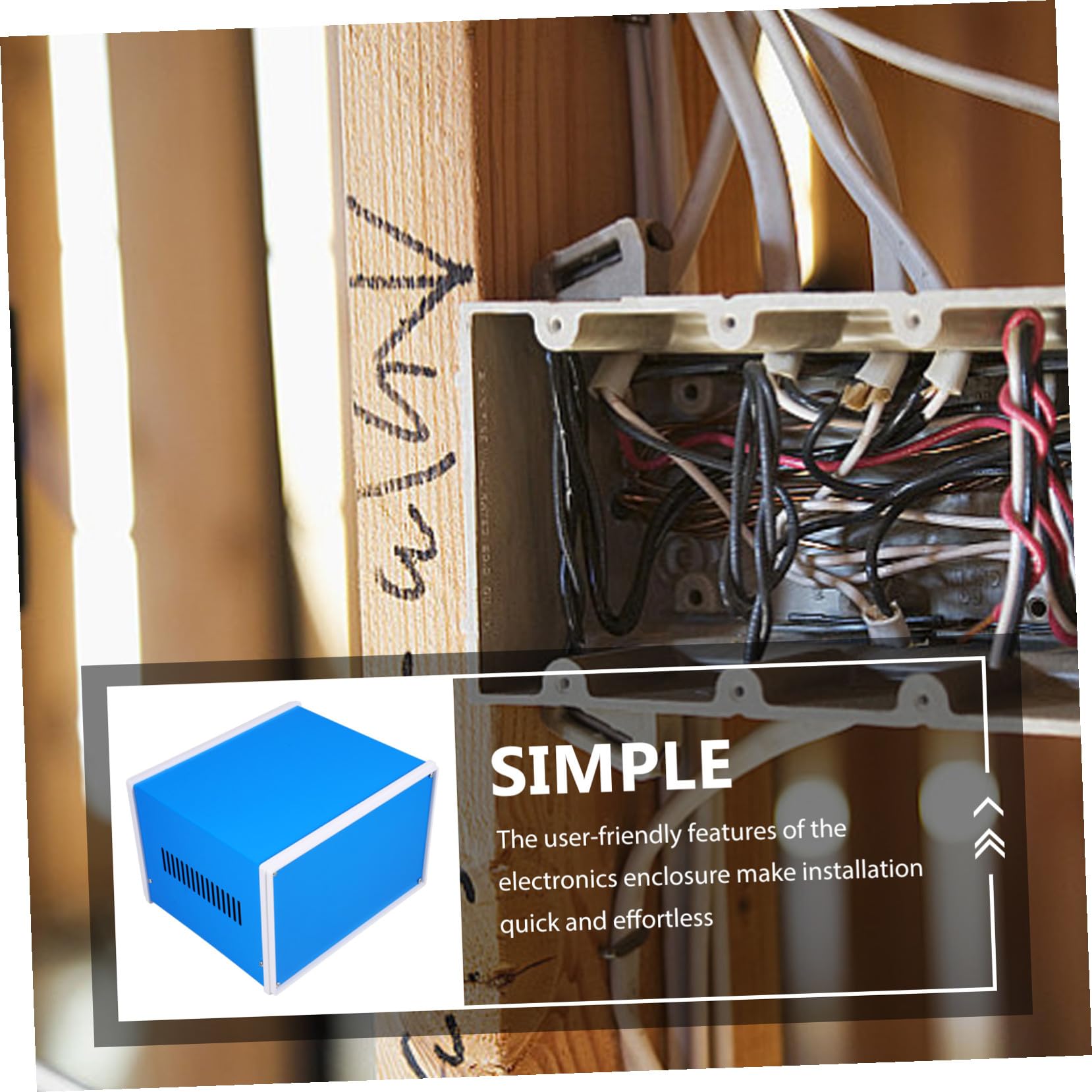 Metallgehäuse Projektbox Wetterfestes Elektronikgehäuse Schraubverschluss DIY Anschlussbox für Elektroinstallationen und Messgeräte
