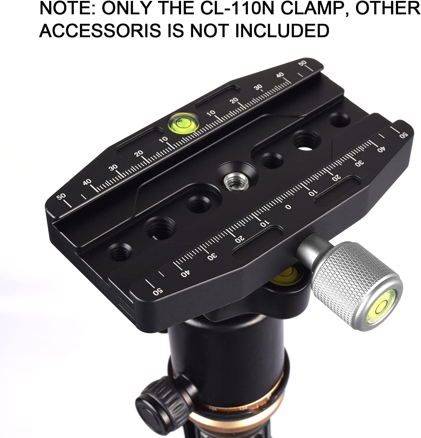 fotoconic CL-110N Quick Release Clamp Compatible with Arca Swiss QR Plate, Arca Clamp Relacement for Tripod Monopod