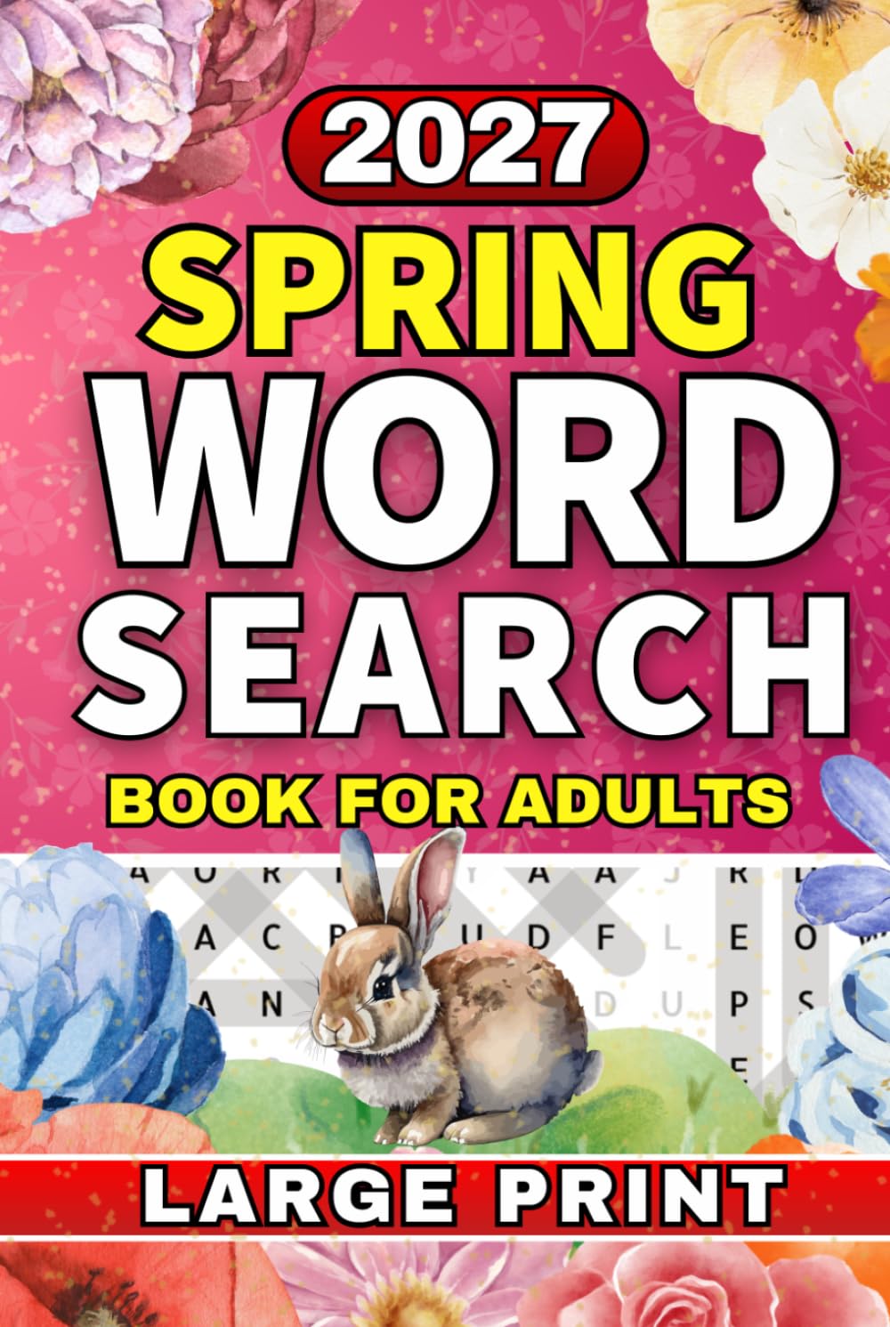 Spring Large Print Word Search for Adults:: Seasonal Puzzle Book for Seniors & Teens