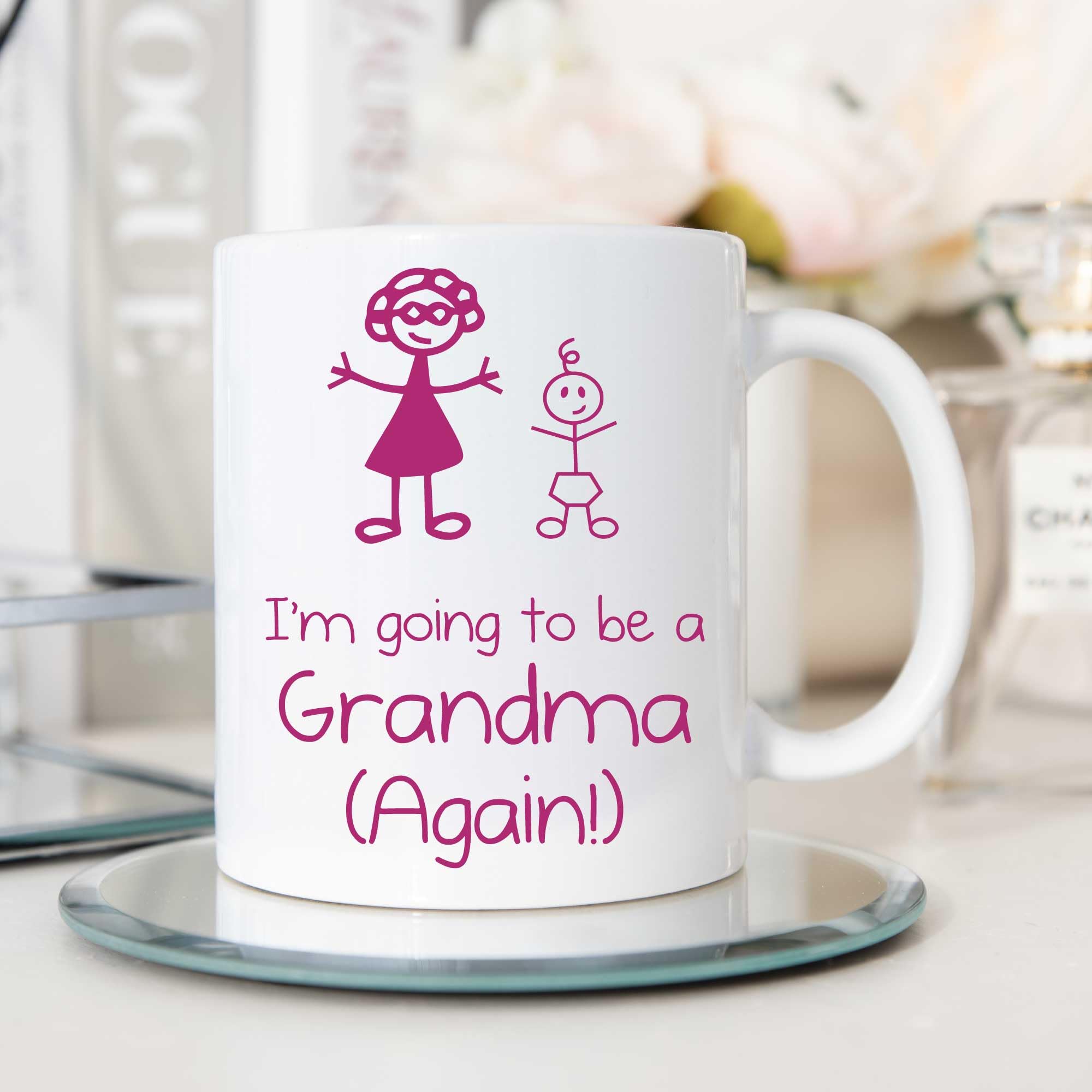 60 Second Makeover Limited I'm Going to Be A Grandma Again Mug Presents for Grandma Gifts New Baby Announcement Pregnancy Baby Reveal Grandmother Gift 11oz Ceramic Cup Dishwasher Safe Microwave Safe
