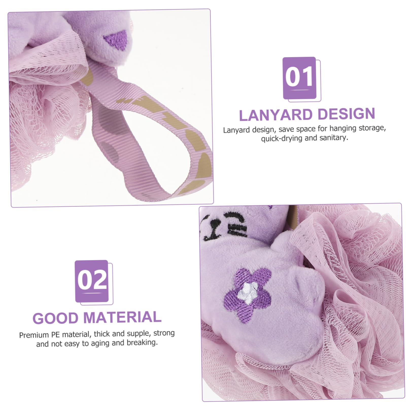 Healeved 6pezzi Esfolianti Per Loofah Accessori Per Doccia Palline Per Profonda Della
