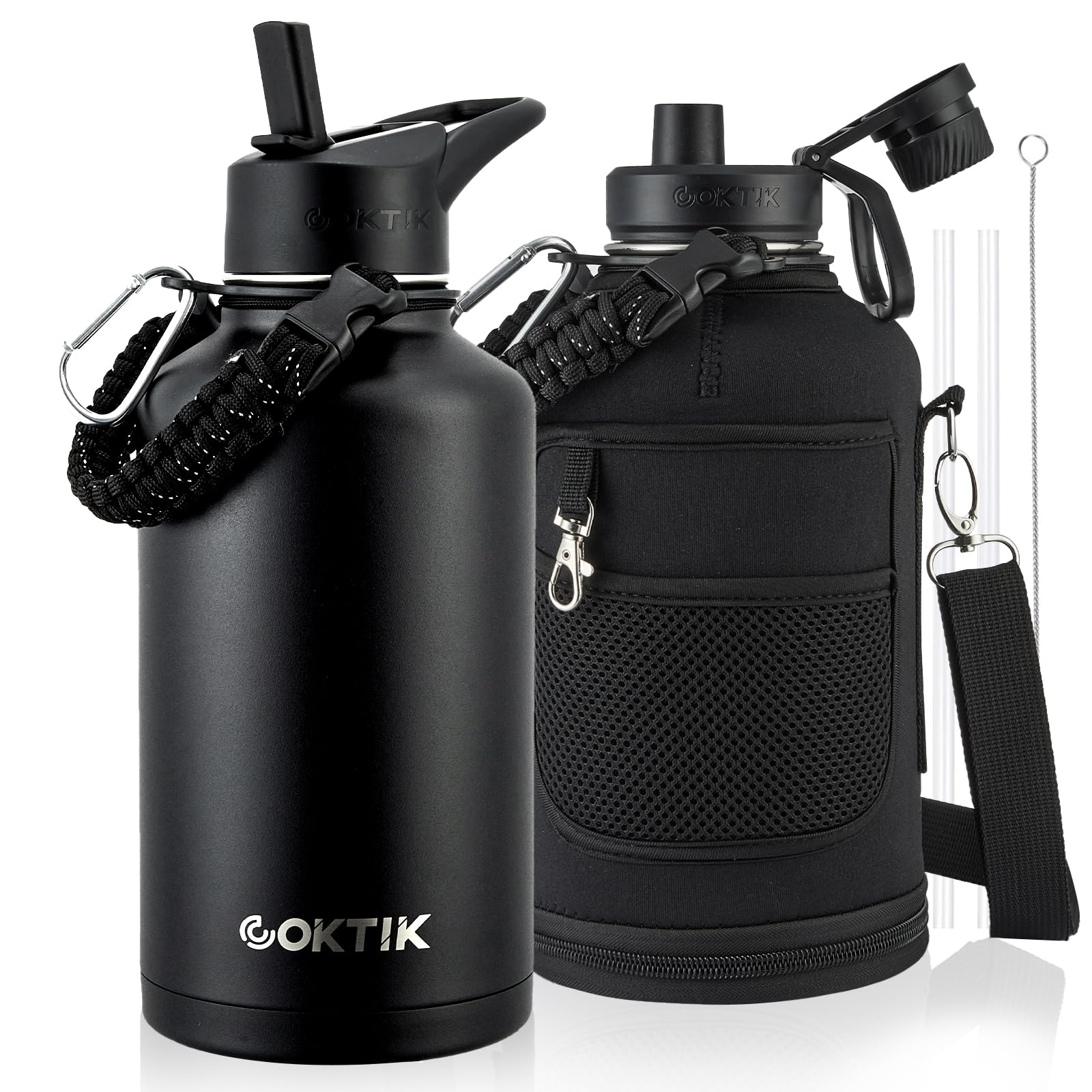 Amazon.com: COKTIK 64oz Insulated Water Bottle - Stainless Steel