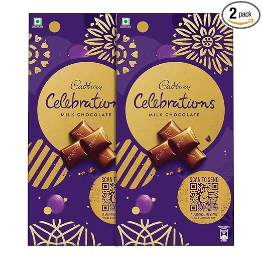 Cadbury Celebrations Premium Selections Chocolate Diwali Gift Pack, 203 g (Pack of 2)