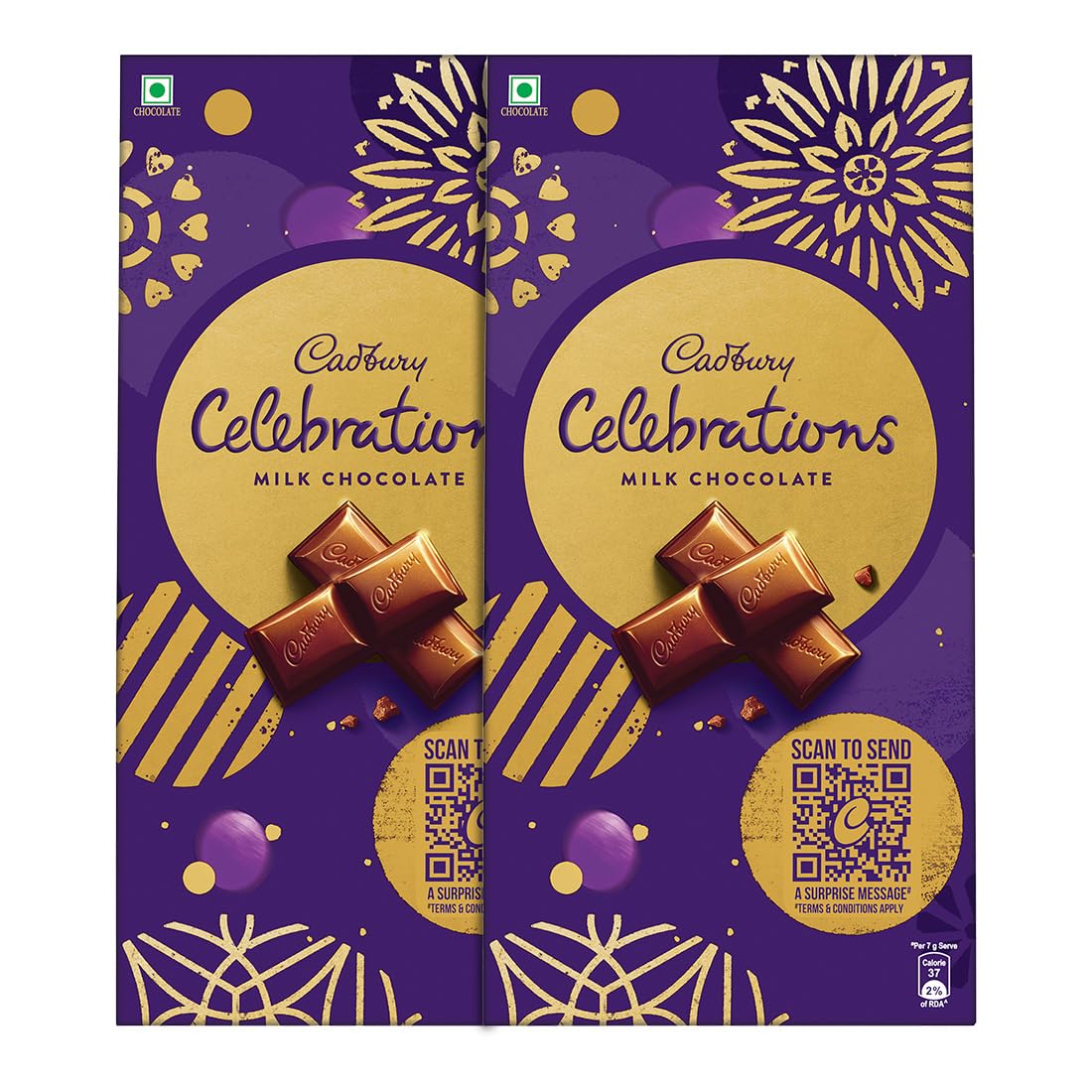 Cadbury Celebrations Premium Selections Chocolate Diwali Gift Pack, 203 g (Pack of 2) (B08Y996YQ7) Amazon Price History, Amazon Price Tracker