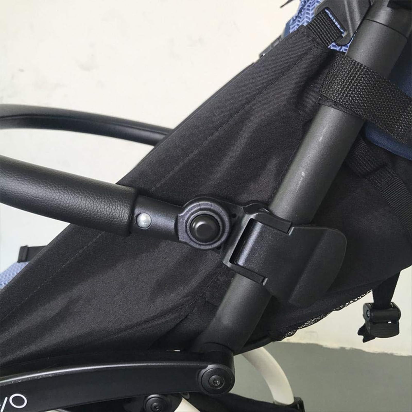 Sicherheitsbügel Für Kinderwagen,Zubehör Für BBZ Yoyo Armlehne Aus Schwarzem PU-Leder,Schwarz
