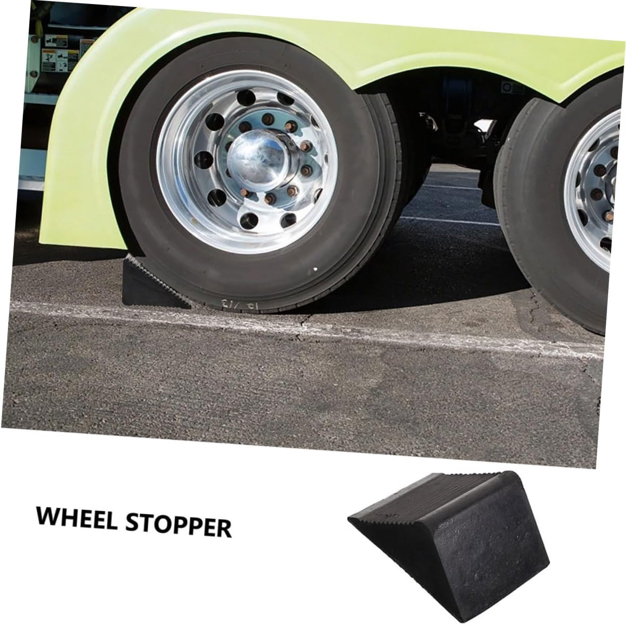 3pcs Heavy Duty Tire Chocks Slip Car Rv Trailer Wheel Chocks Rubber Material for Safety