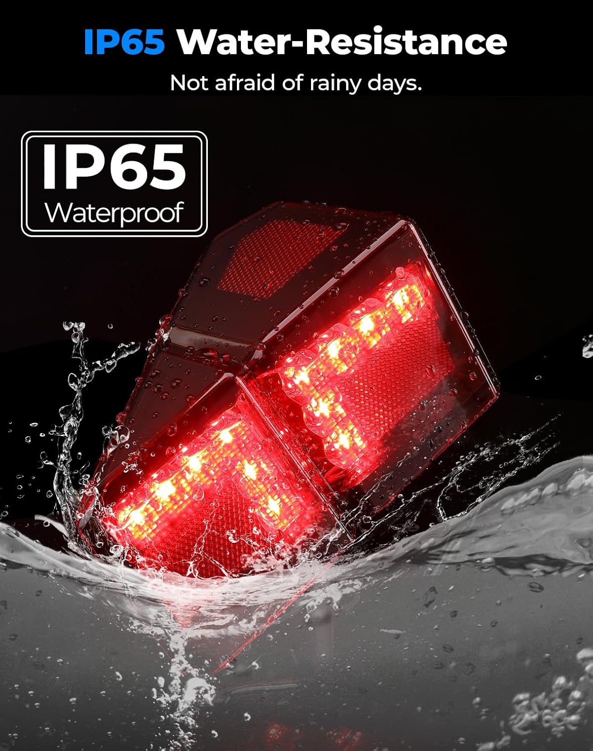 KEMIMOTO 1000 XP Red Tail Lights Compatible with Polaris Ranger 1000 XP/Crew 2018-2025 2026, 2PCS Water-Resistant Tail Light Accessories Replace #2413766