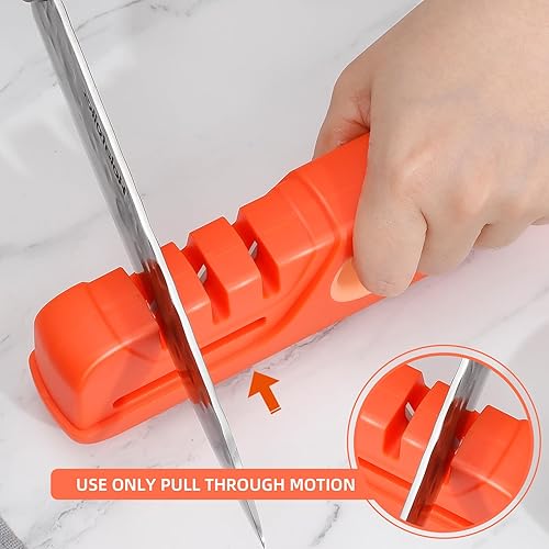 Miniatura 7 de FIVTAS - Afiladores de cuchillos de cocina 4 en 1, 3 opciones de afilado para ayudar a afilar, pulir o reparar cuchillos, tijeras, herramientas