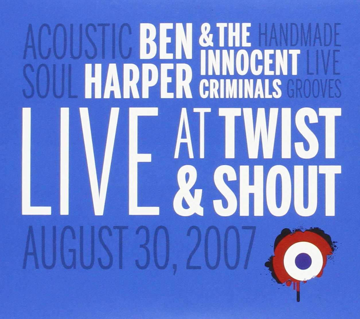 BEN HARPER - LIVE AT TWIST & SHOUT REC [Audio CD] BEN HARPER