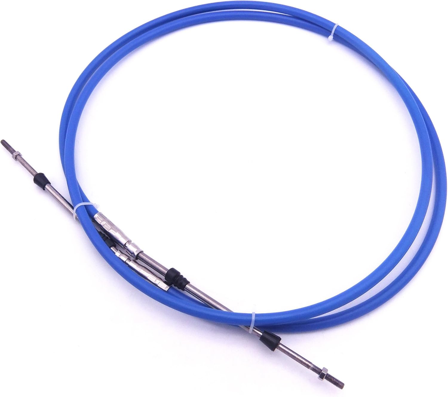 ABA-CABLE-13-GY Outboard Engine Remote Control 33C Throttle Shift Cable 13ft for Yamaha Boat Motor Steering System 3.962m Blue, Universal Type 3300/33C