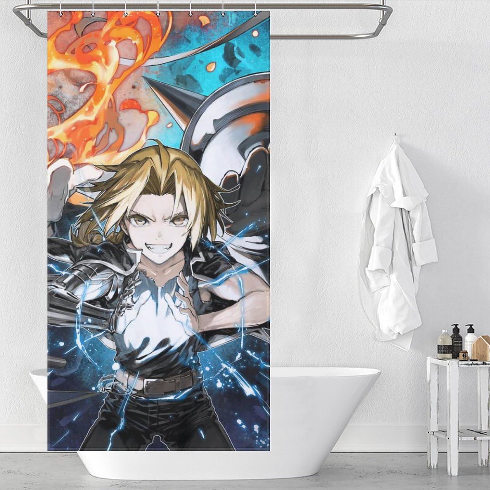 ❄✨♦シャワーカーテン ❤❄✨入手困難☆☆☆☆ Amazon｜シャワーカーテン おしゃれ 折木奉太郎 千反田える 氷菓 風呂