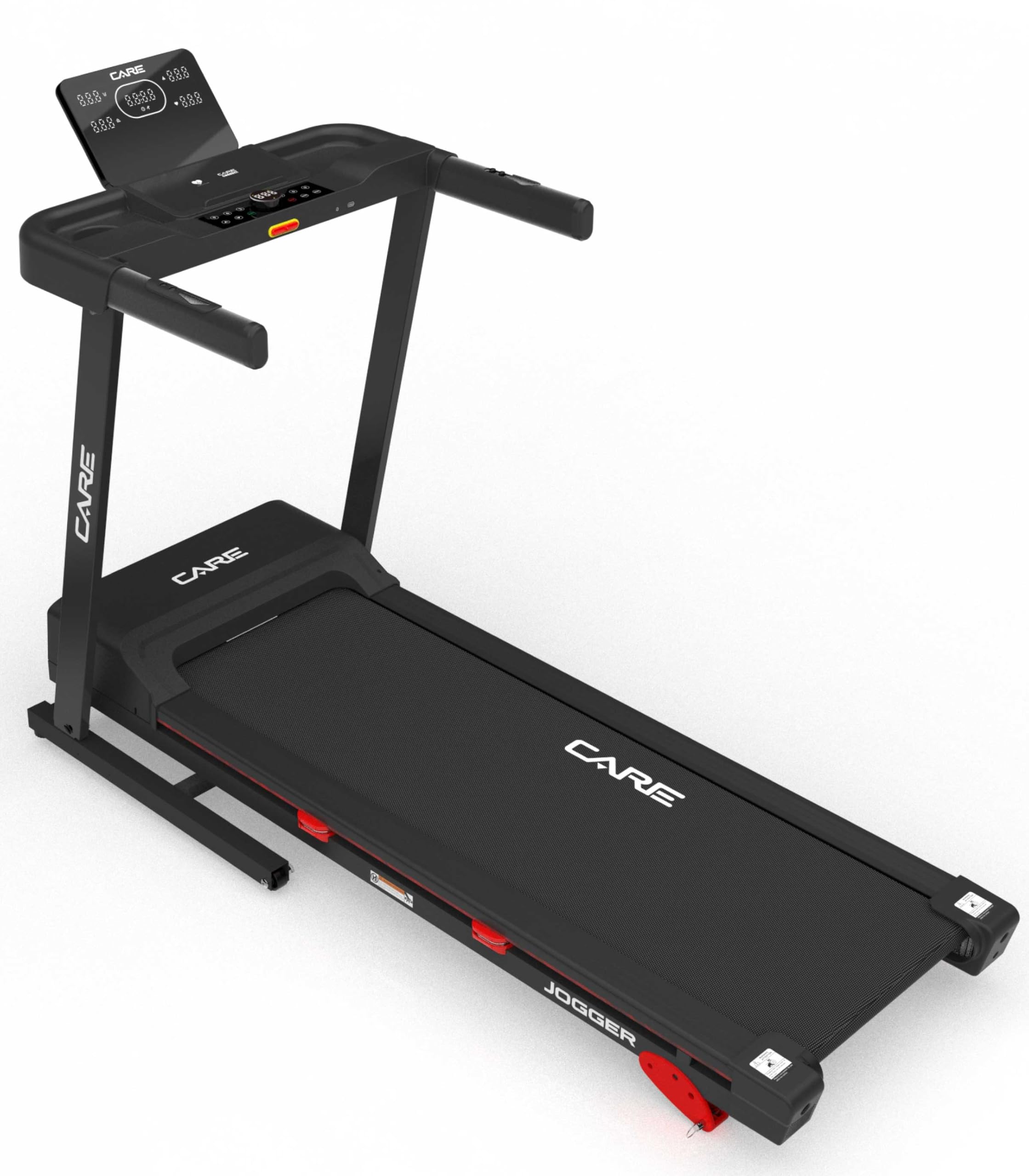 Care Fitness - Tapis de Course Connecté - 16 KM/H - Care - Jogger - KinoMap - 28 Programmes Intégrés - Écran - Moteur Silencieux 1.5/2.5 CV - Inclinaison Manuelle - 3 Positions