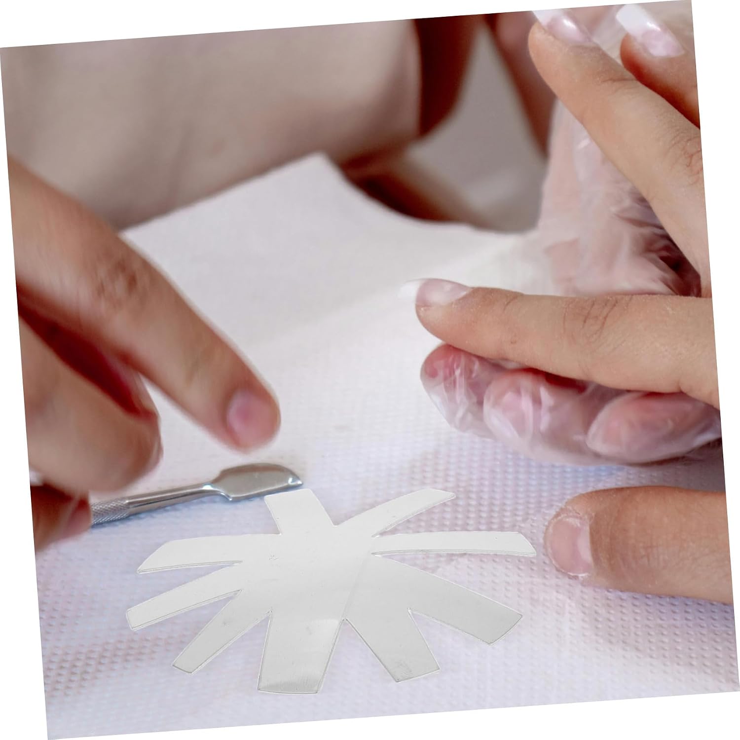 Nail Art Templates French Manicure Tips Stainless Steel Nail Shaper Tool