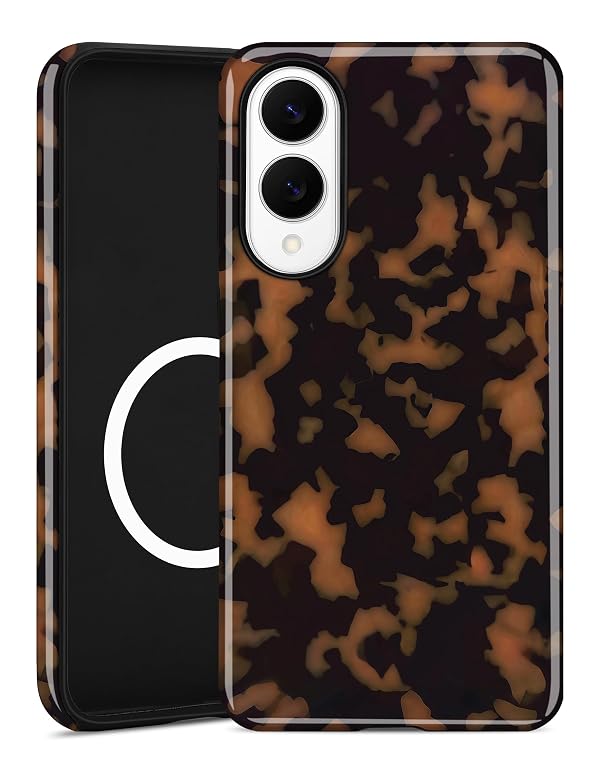 Jusy Magnetic Tortoise Shell Phone Case for Samsung Galaxy S25 Edge,Yellow by Jusy - Used condition - US$13.49