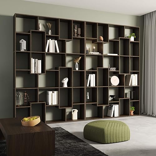 Miniatura 40 de Mobili Fiver, Estantería Iacopo XS (63.31 x 31.5 pulgadas), roble rústico, fabricada en Italia Roble rústico,Ashwood Negro,Ashwood Blanco,Efecto