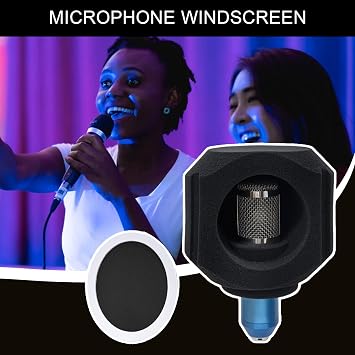Microphone Isolation Shield - 5.71in Portable Sound Absorbing Shield with