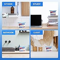 Vista 8 de Vacplus Moisture Absorbers - Dehumidifiers for Closet, Efficient Humidity Absorber Boxes Collect Excess Moisture for Bathroom, Kitchen, Study
