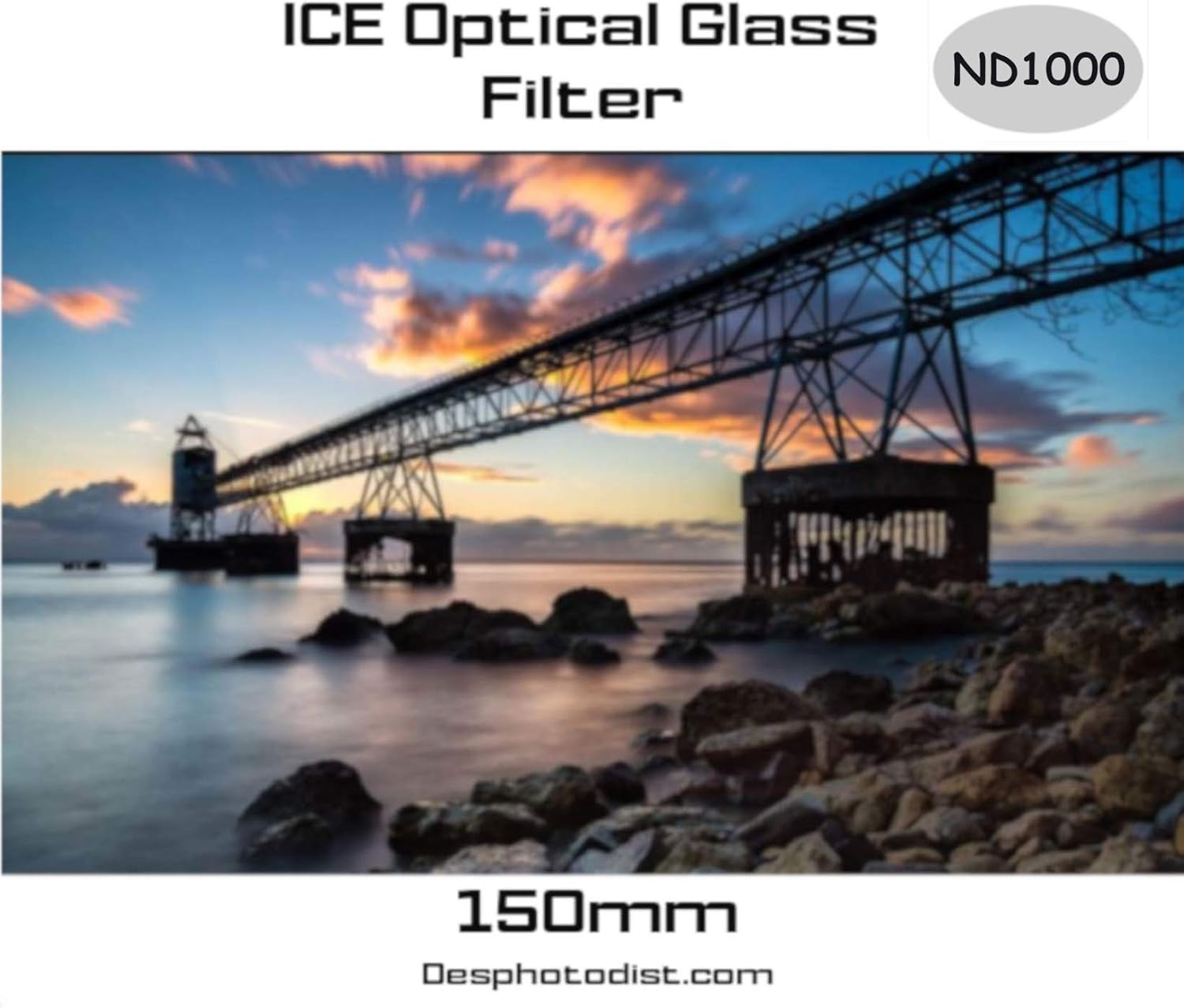 Gеt Chеар Prісе ICE 150mm ND1000 Filter Neutral Density 10 Stop Optical Glass Lee SW150 Compatible 150 ND Includes Plastic Hard Shell Case
