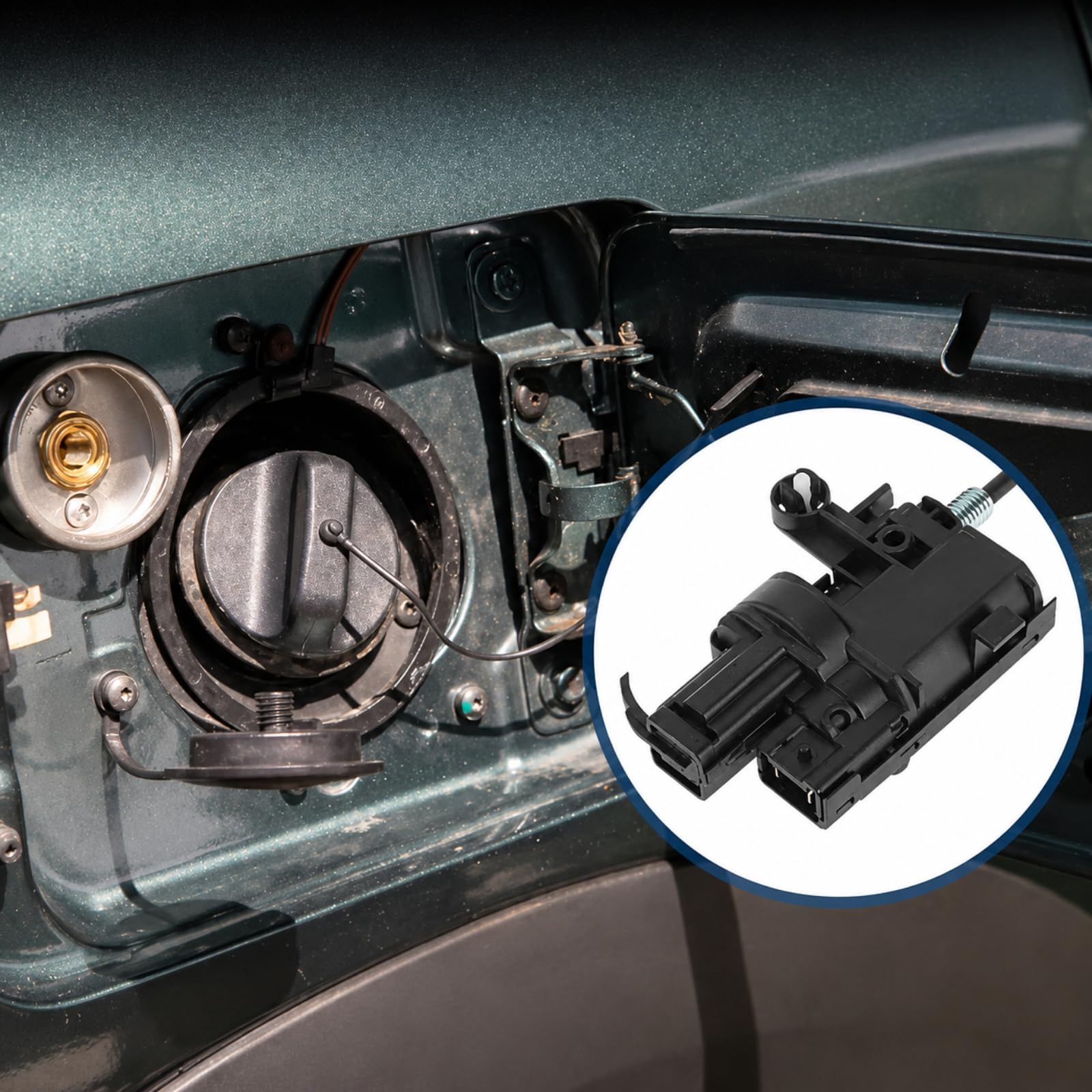 Twowinds Servomotor Tapa de Combustible 8200312600 Compatible con Renault | Compatible con Renault Captur I, Clio III IV, Fluence, Laguna, Megane II, Modus, Scenic III