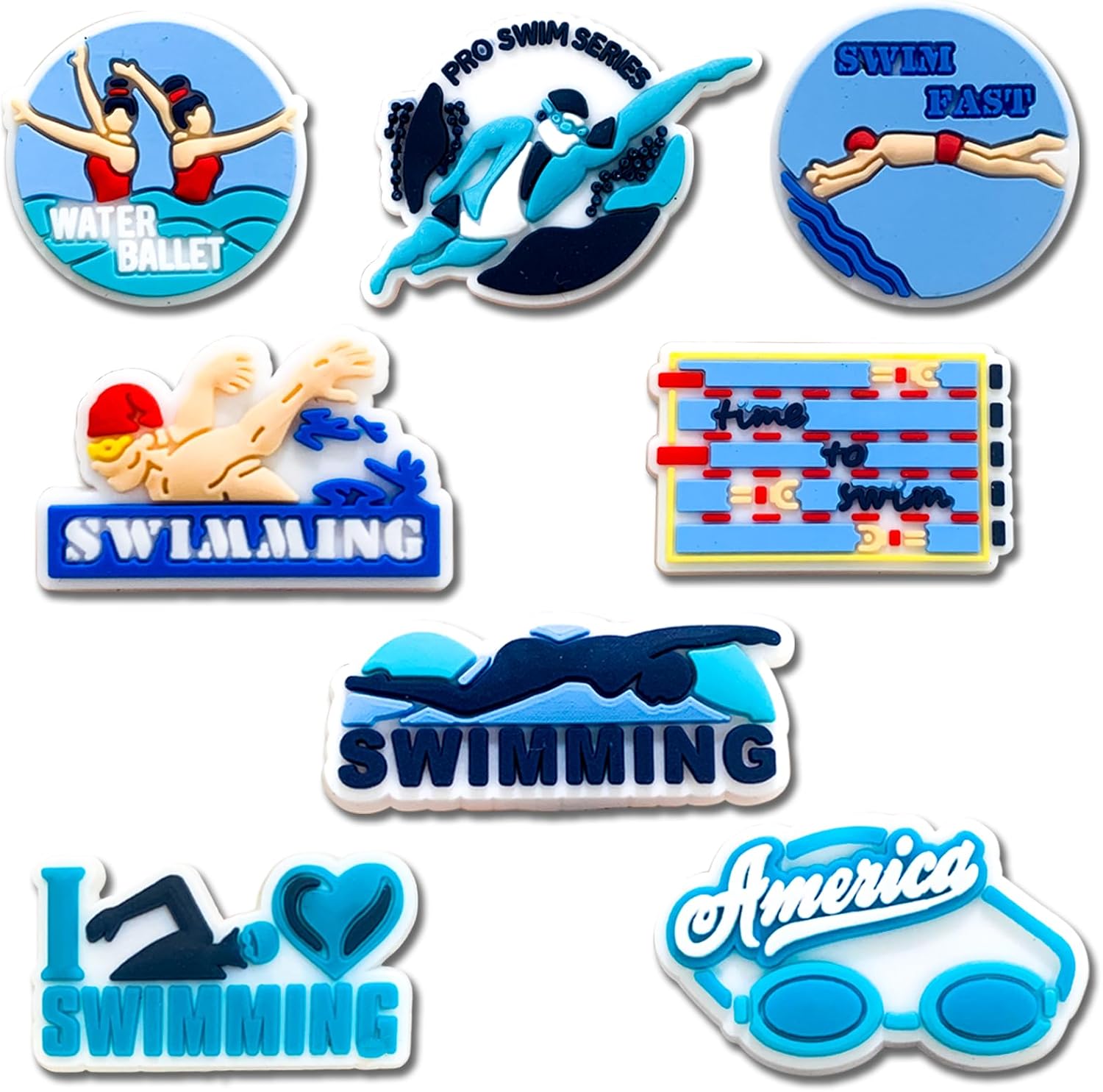 Sports Shoe Decoration Charms for Croc Clog, Softball Baseball Basketball Volleyball Soccer Tennis Swimming Football Golf Charms Accessories