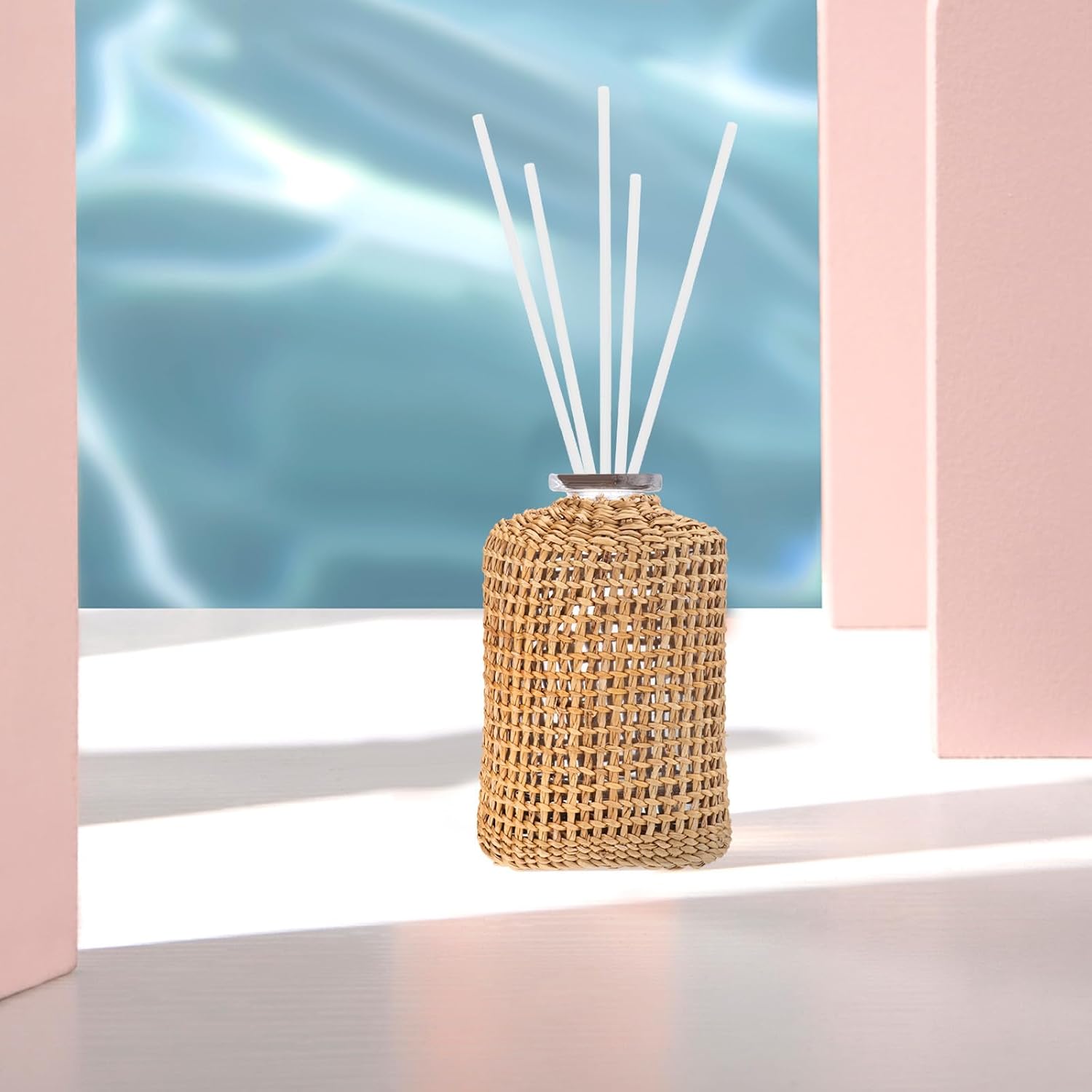 Zerodeko White Fiber Reed Diffuser Sticks 50pcs for Essential Oils
