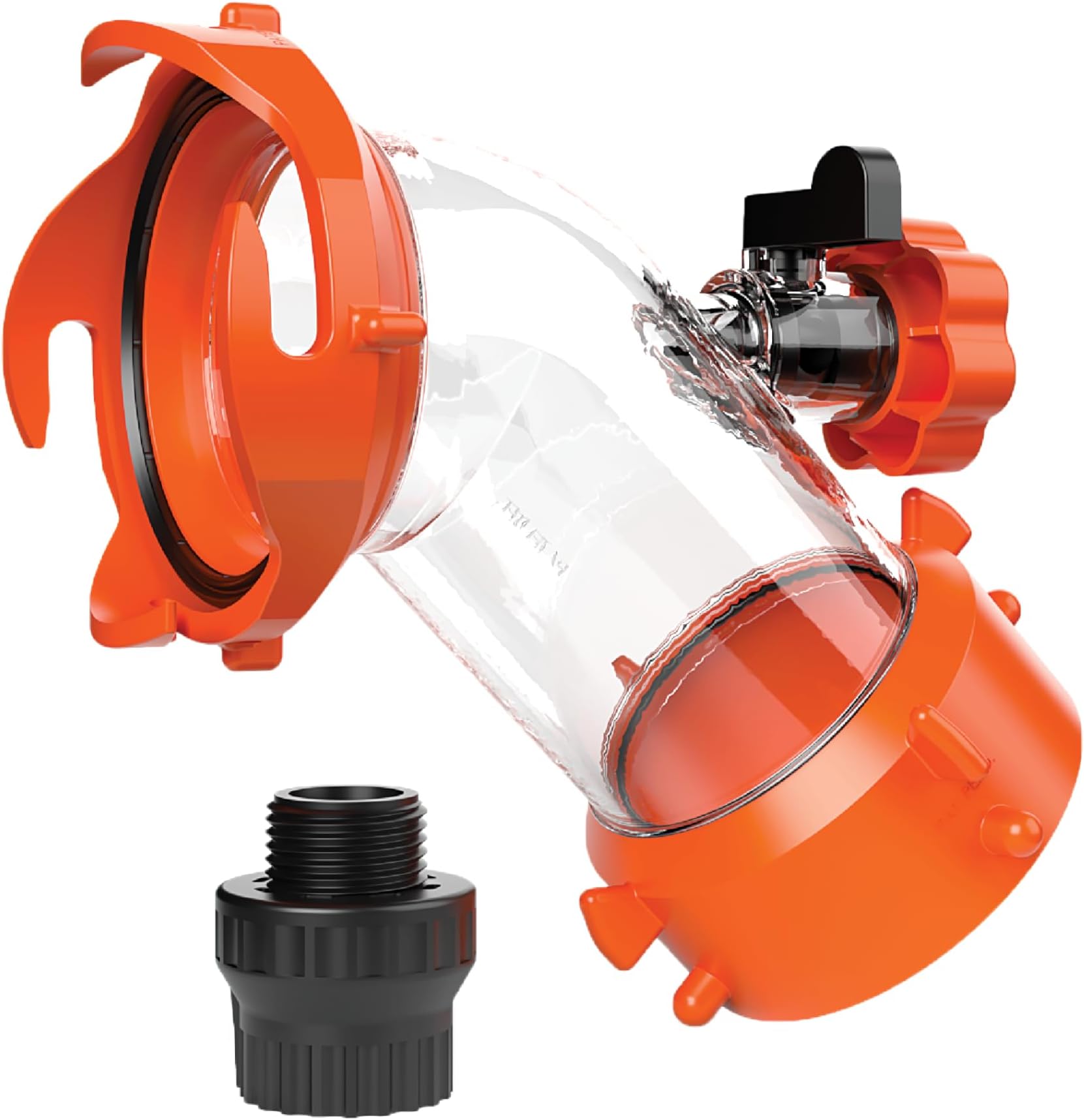 Rhino Blaster RV Tank Rinser with Backflow Preventer RV Accessories for Toilet and Waste Tank Cleaning - Essential Camper Supplies for Odor Control and Sensor Maintenance - (39080)