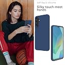 YATWIN Silicone Back Case for Samsung Galaxy A16, Soft-Touch Phone Back Cover for Samsung Galaxy A16 - Dark Blue gallery image