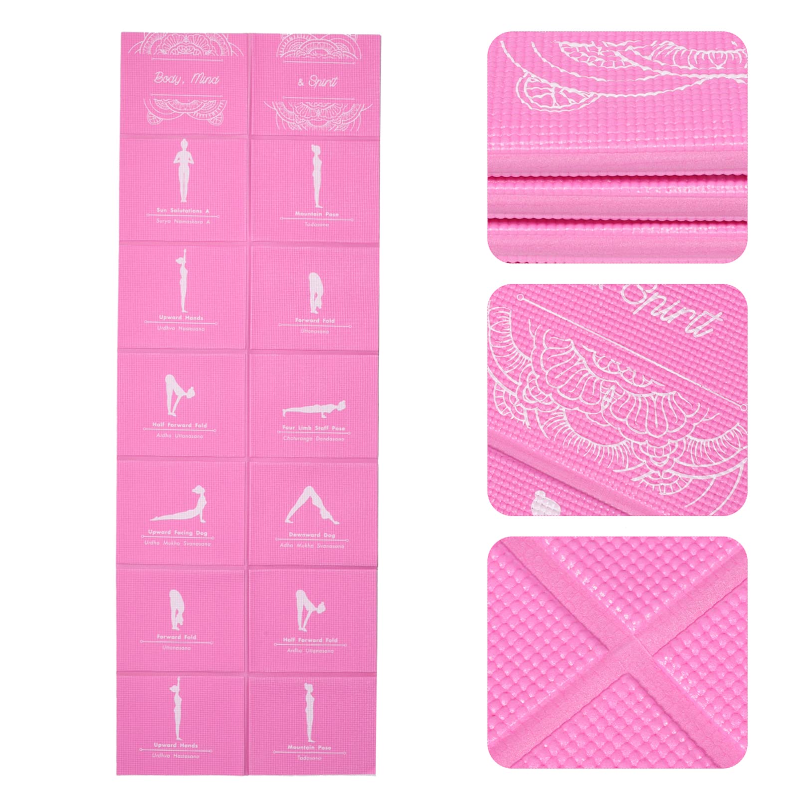 Esterilla Yoga Plegable para Principiantes de Tpe y Fitness