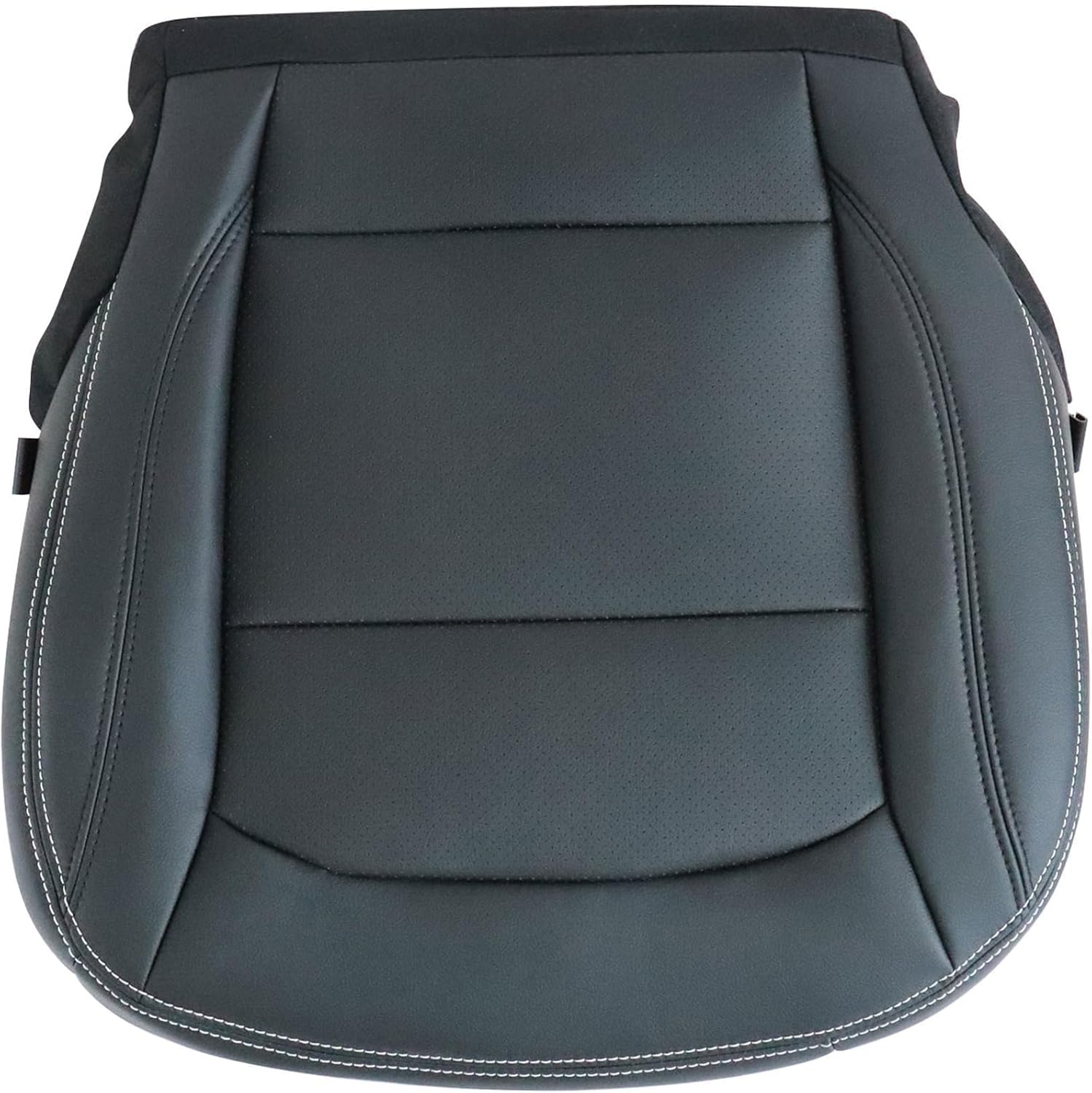 GXARTS Driver Side Bottom Replacement Perforated Leather Seat Cover Black #CW Compatible with Ford Explorer 2016 2017 2018 2019