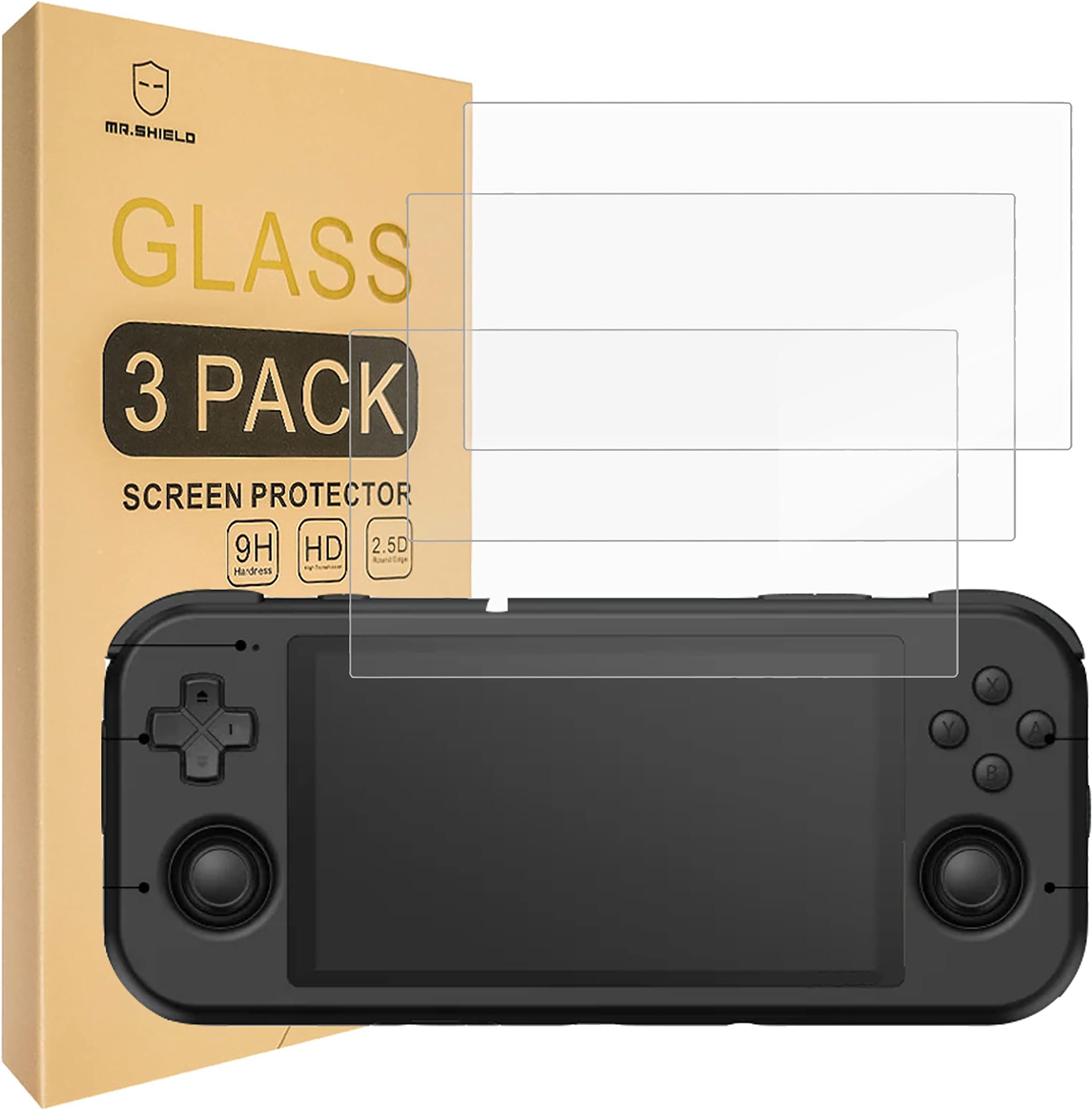 Screen Protector compatible with Retroid Pocket 3 [RP3] / Retroid Pocket 3+ [RP3+] [Tempered Glass] [3-PACK] [Japan Glass with 9H Hardness]
