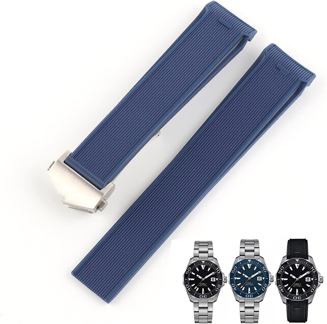Cinturino in gomma per tag HEuer Diver AQUARACER serie accessori per orologi di ricambio cinturini