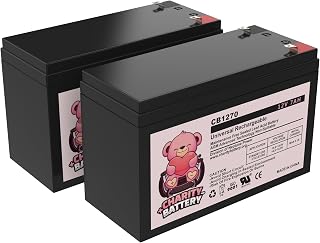 CB1270 Razor 12 Volt 7Ah Electric Scooter Replacement Batteries High Performance - Set of 2 (Replaces 6-DW-7)