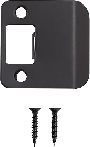 Miniatura 2 de Esquina redonda extendida para labios, 2-14 pulgadas x 1-34 pulgadas, (2-14 pulgadas de longitud total), negro mate por Stone Harbor Hardware