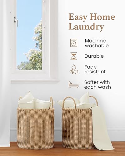 Miniatura 5 de Juego de 4 fundas de almohada estándar de 1000 hilos, 100% algodón egipcio, con algodón de fibra larga y tejido satinado, suaves y sedosas, como