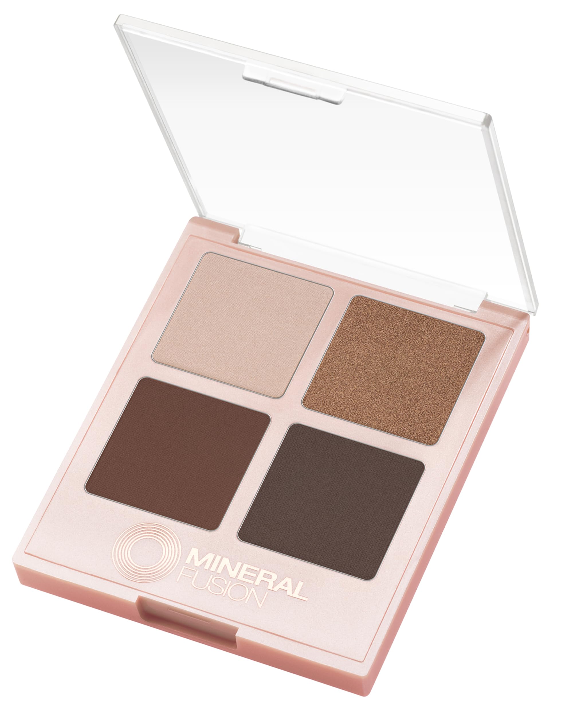 Mineral Fusion Eyeshadow Palette | Vegan Eye Makeup with Matte, Satin, and Shimmer Finishes | Natural, Lightweight Formula (Coffee Break)