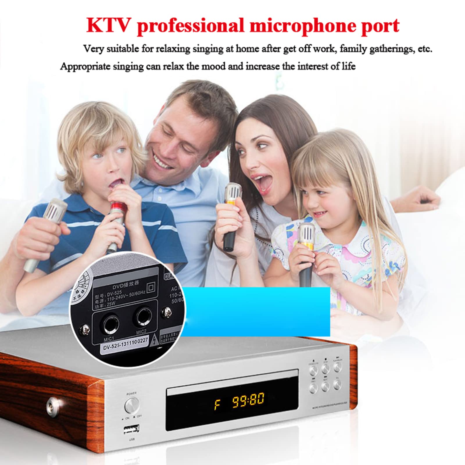 Odtwarzacz DVD 5.1 dźwięk, odtwarzacz HD dla dzieci domowych, wyświetlacz LED przenośny odtwarzacz USB CD MP3 dla wszystkich regionów
