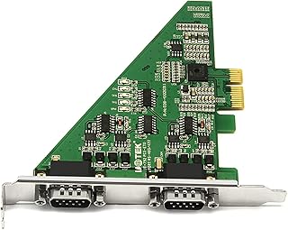 UOTEK PCIE to RS485 RS422 Card 2 Ports, High-Speed PCI Express to RS-485 RS-422 Serial Expansion Card Industrial Grade for Computer Motherboard Serial Card (UT-792)