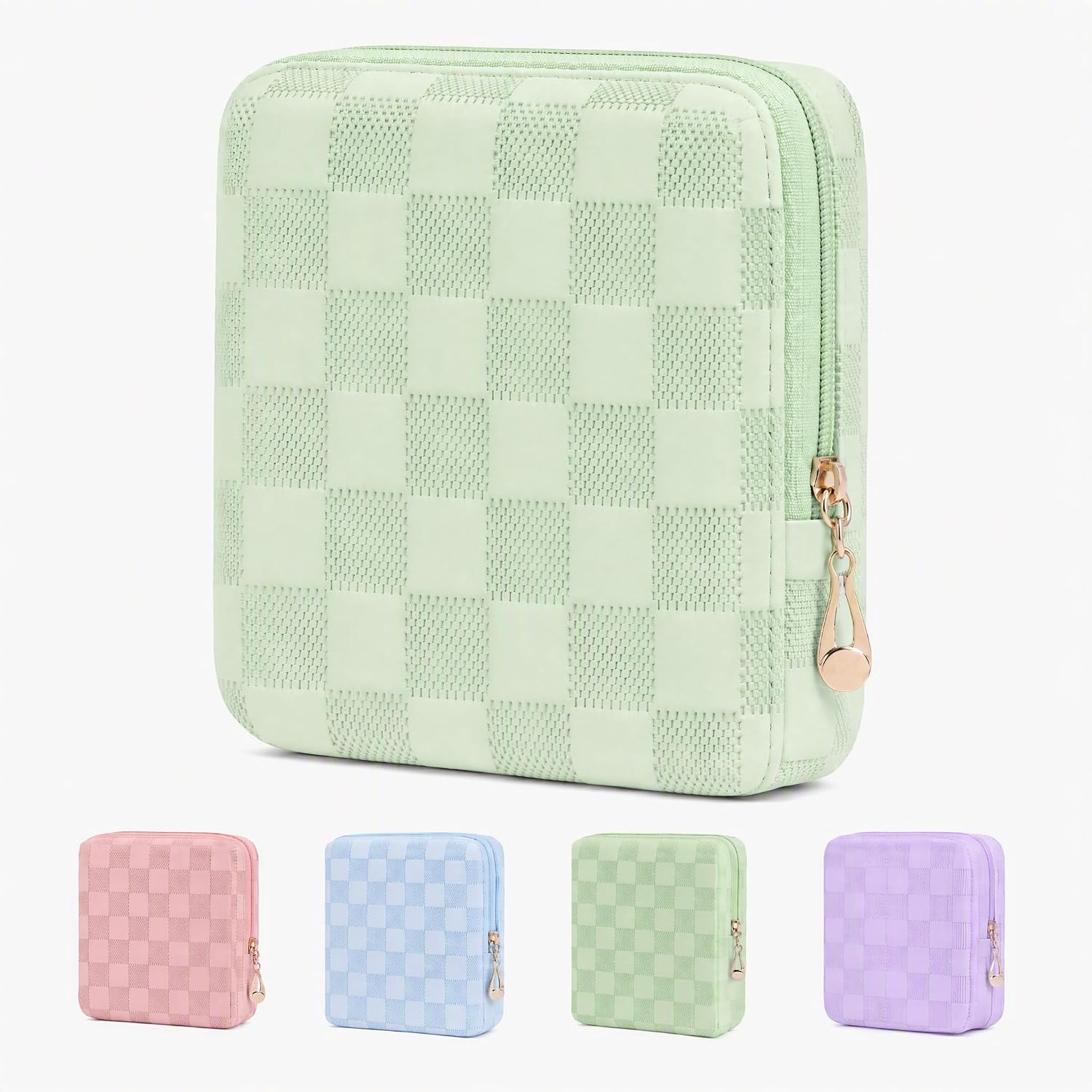 Period Bag for Women Girls | PU Leather Sanitary Napkin Storage Bag | Cute Pads Bags for Period | Discreet Menstrual Pouch for Pads, Tampons, Menstrual Cups | Perfect for Travel & Daily Use