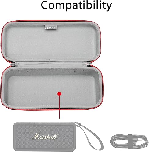 Miniatura 4 de RLSOCO Funda rígida para altavoz Bluetooth portátil Marshall MiddletonMiddleton II (solo funda)